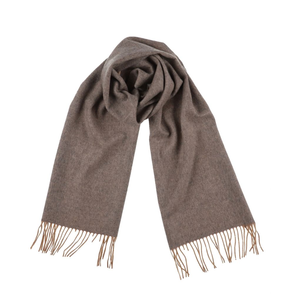 Gråbeige halstørklæde i 100% cashmere til kvinder Paris (4)